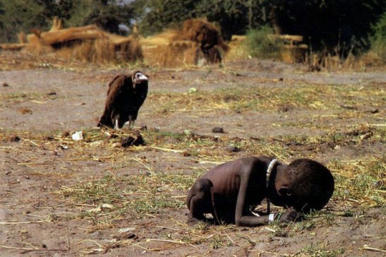 Three months after shooting this prize-winning photograph, Kevin Carter committed suicide.