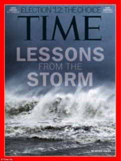 Benjamin Lowy's iPhone image from Hurricane Sandy, on the cover of TIME. "We had plenty of images to choose from, but this was the one we wanted," said TIME Director of Photography Kira Pollack.