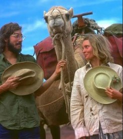 Rick Smolan and Robyn Davidson in 1977.