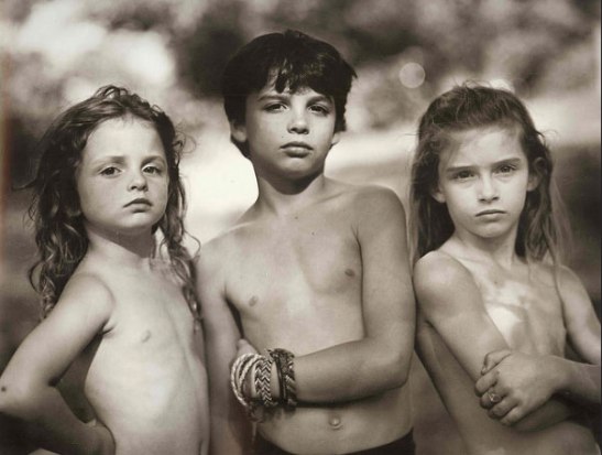 Mann's children Virginia, Emmett and Jessie in the iconic cover image of Immediate Family
