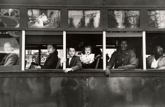 Trolley, New Orleans, 1955 is an iconic image from The Americans by Robert Frank