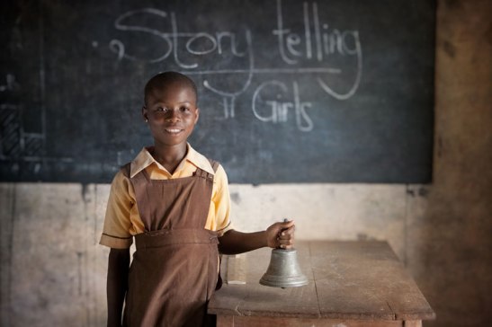 This girl in rural Ghana is on an educational scholarship provided by WomensTrust. Image (c) Mark Tuschman