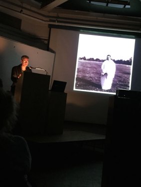 Alexander Nemerov speaking at the NY Studio School. Image (c) Sarah Coleman